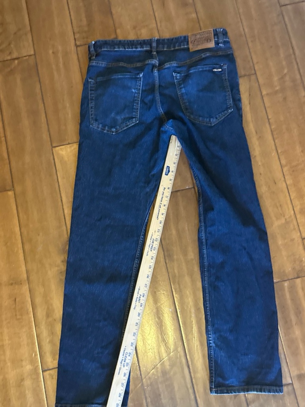 Volcom Men's Dark Blue modern Straight Jeans 32x30 - Picture 5 of 7